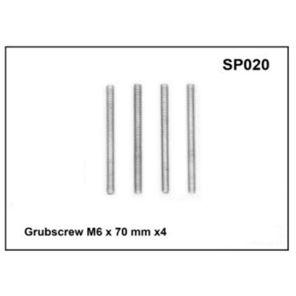 Whispbar Grubscrew M6 x 70mm x 4 YSP020