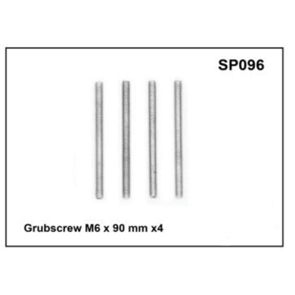 Whispbar Grubscrew M6 x 90mm x 4 YSP096