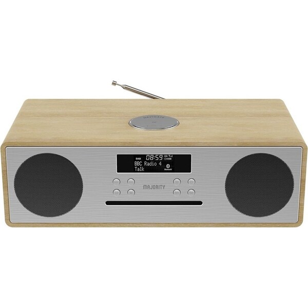 Majority Oakington Bluetooth, DAB Radio & CD Player-Oak