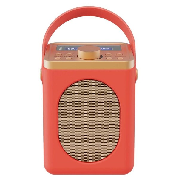 Majority Little Shelford Bluetooth & DAB Radio with Bluetooth-Red