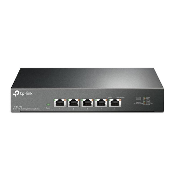 TP-Link TL-SX105 5-Port 10G Desktop Switch up to 100 Gbps Durable Metal Casing