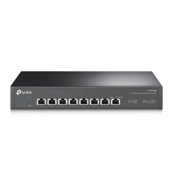 TP-Link TL-SX1008 8-Port 10G Desktop/Rackmount Switch, 160 Gbps, Intelligent Fan