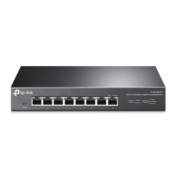 TP-Link TL-SG108-M2 8-Port 2.5G Desktop Switch, Super Fast Connection 2.5G, WiFi6