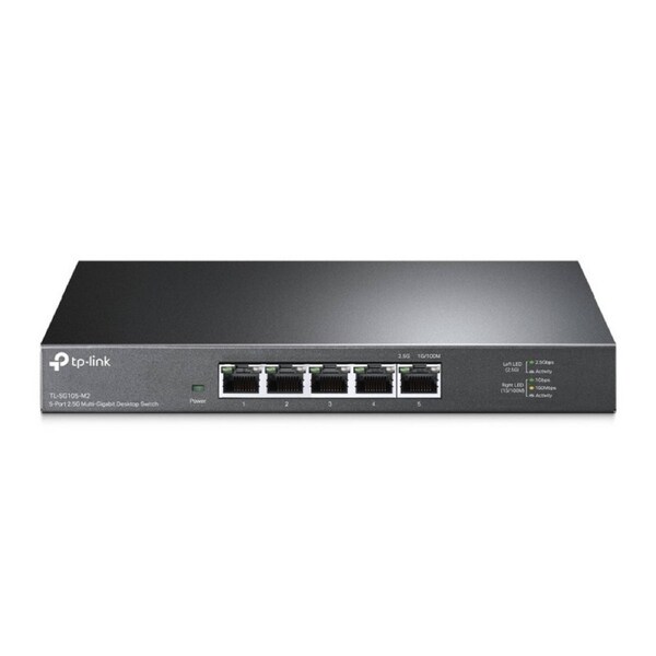 TP-Link TL-SG105-M2 5-Port 2.5G Desktop Switch, Up To 25Gbps of Switching Capacity