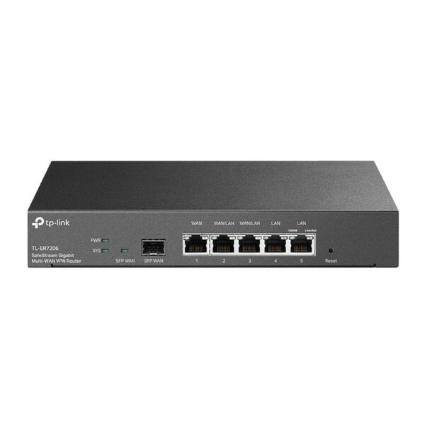 TP-Link ER7206 SafeStream Gigabit Multi-WAN VPN Router, Up to 4 WAN Ports 1x SFP