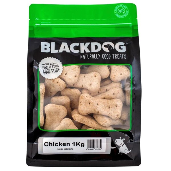 Blackdog 1kg Naturally Good Pet/Dog Premium Chicken Biscuits Healthy Treats/Food