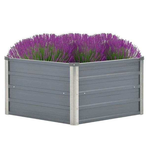 Galvanised Steel Planter Raised Garden Bed Elevated Vegetable Flower Planting