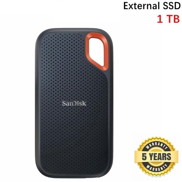 SSD SanDisk 1TB Extreme Portable USB 3.2 Gen 2 Type C Type A IP55 SDSSDE61