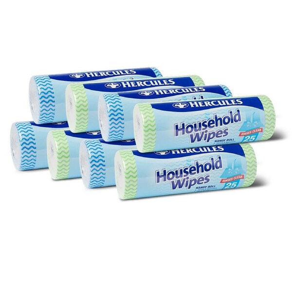 200pc Hercules Household Wipes Surface Cleaner Multipurpose Dry Cloth Roll Asstd