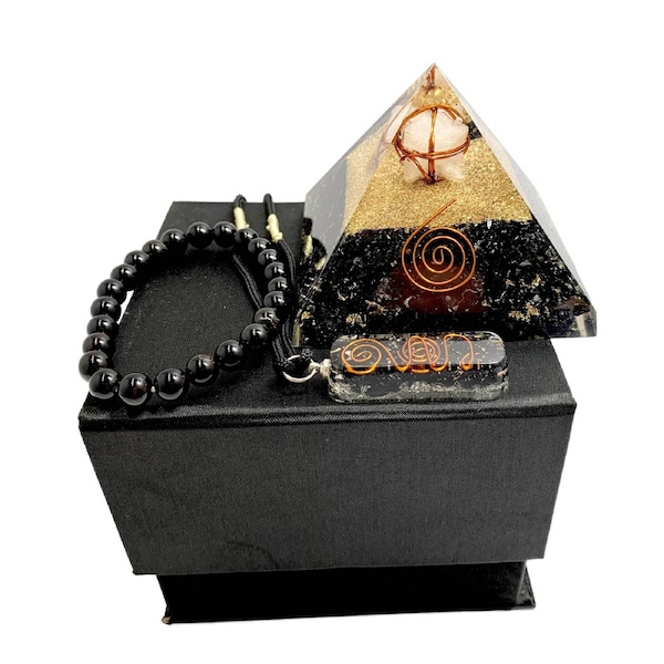 Black Tourmaline Orgonite Gift Set