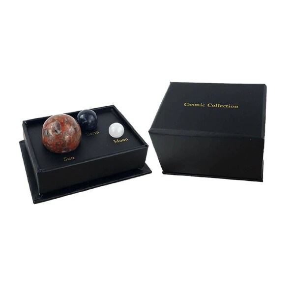 Cosmic Collection - Sun, Earth and Moon Tumbled Gemstones