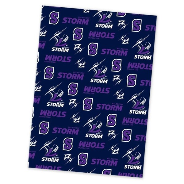 Melbourne Storm NRL Rugby League Wrapping Paper Gift Wrap