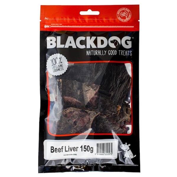 Blackdog 150g Naturally Good Pet/Dog Beef Liver Healthy Treats/Food/Reward