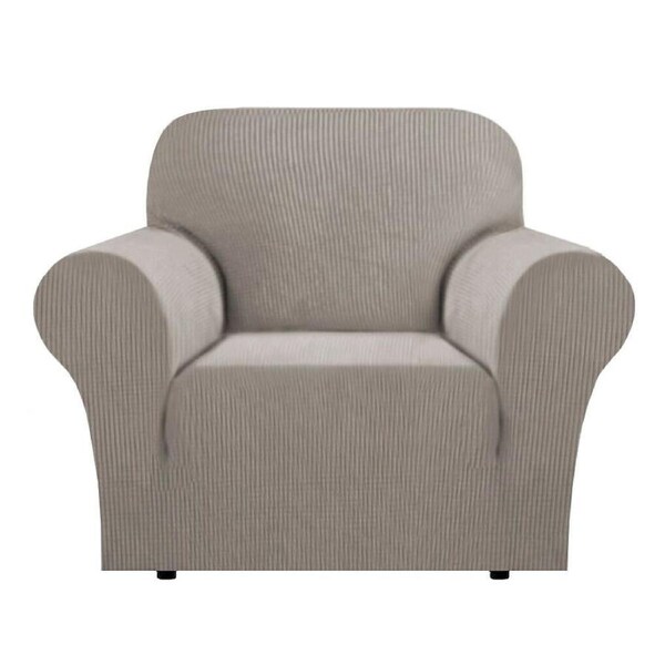 Super Stretch Couch Covers Sofa Covers Slip Covers Soft Thick 1/2/3/4 Seater Taupe / One Seater
