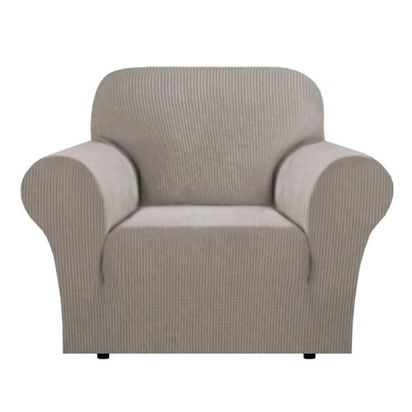 Super Stretch Couch Covers Sofa Covers Slip Covers Soft Thick 1/2/3/4 Seater Taupe / Three Seater