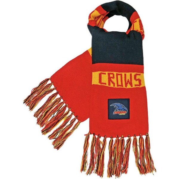 Adelaide Crows Traditional AFL Bar Scarf Warm Winter Neckwear