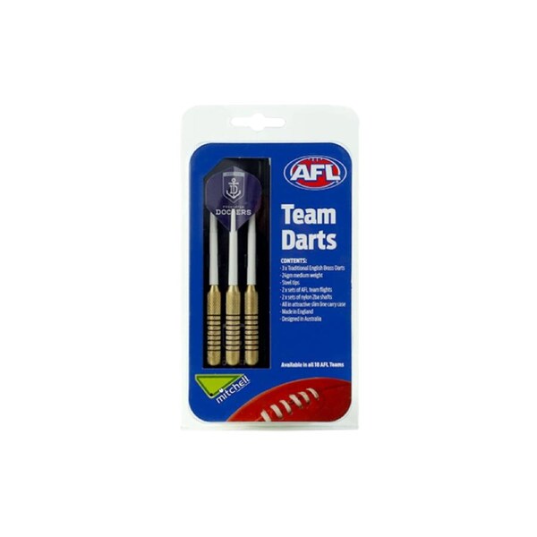 Fremantle Dockers Freo AFL Aussie Rules Football Team Darts Set