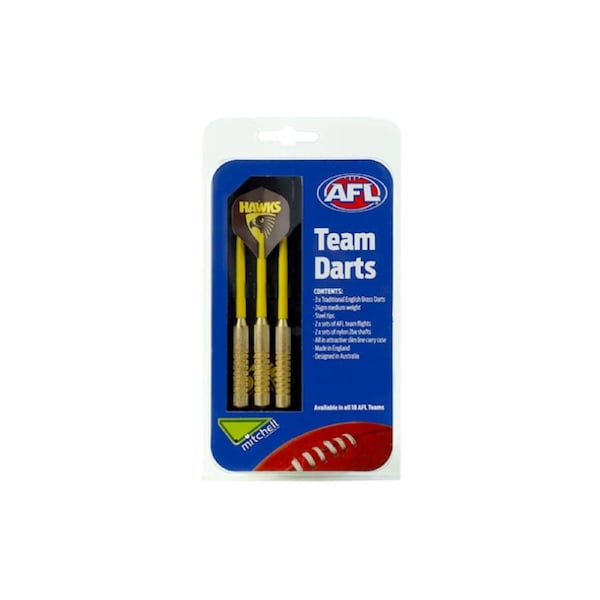 Hawthorn Hawks AFL Aussie Rules Football Team Darts Set