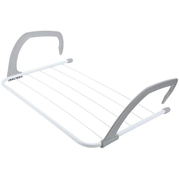 Folding Drying Rack, Clothes Drying Rack, Non-Slip Movable Hook Outdoor Drying Rack, Drying Clothes for Balcony Window Clothes Hanger