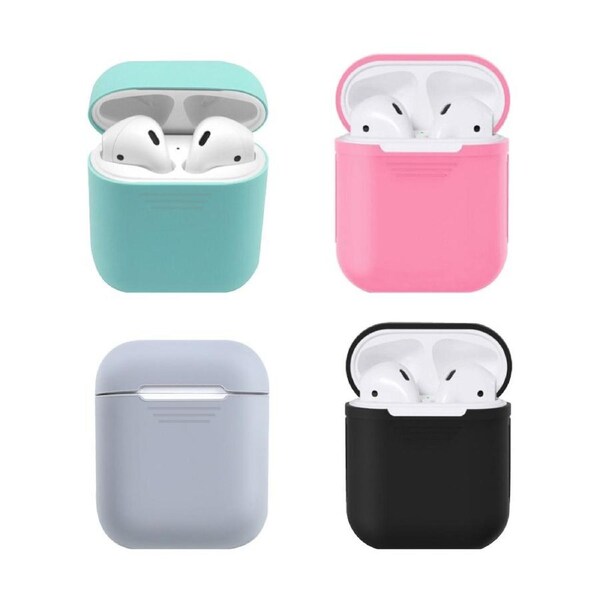 4Pcs 4 Colors Silicone Gel Skin Holder Protector For Airpods