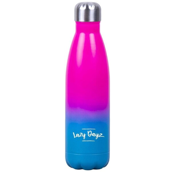 Lazy Dayz Daily Drink Bottle 500ml - Pink Blue Ombre