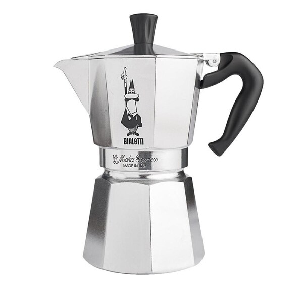 Bialetti Moka Express Coffee Percolator Maker Stove Top - 4 Cup
