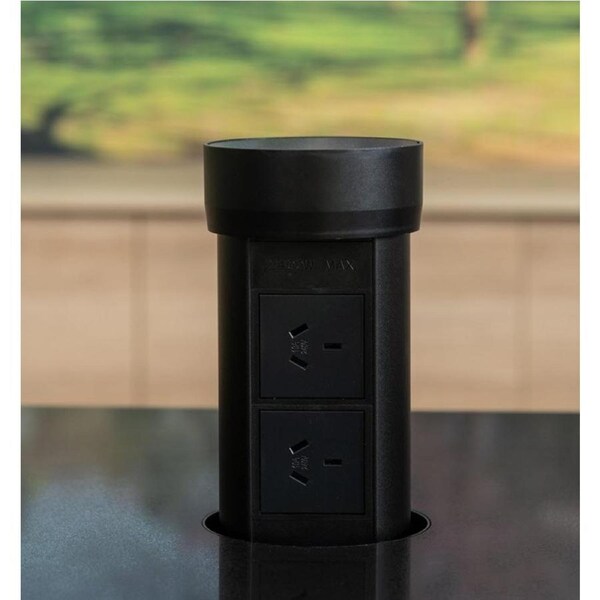 Point Pod PPC1B - Pop-Up Power Outlet 2 Power Point - Black