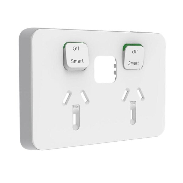 Clipsal Iconic 3025CSC-VW - Connected Socket 3025CSC - Vivid White (SKIN ONLY)