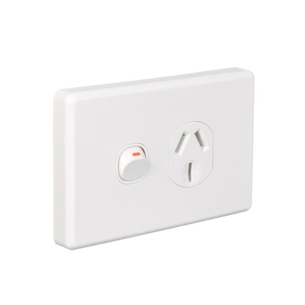 Clipsal Classic C2015/20-WE - 20Amp Single Power Point White