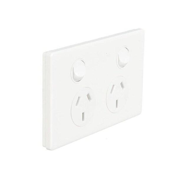 Legrand ED777WE - Dedicated Plate Double Power Point 10Amp Excel Life