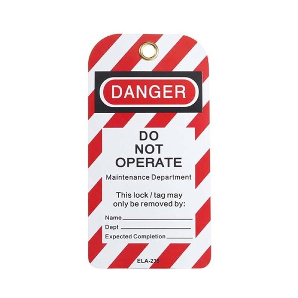 Premium Lockout Tag - Danger Do Not Operate - LOCKOUT-TAG-DNOP - Qty 1 Tag