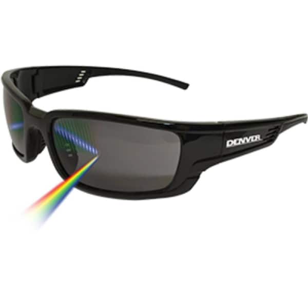 Maxisafe EDE308 - Eye Protection - Denver Polarised Lens Smoke Safety Glasses - Black Frame