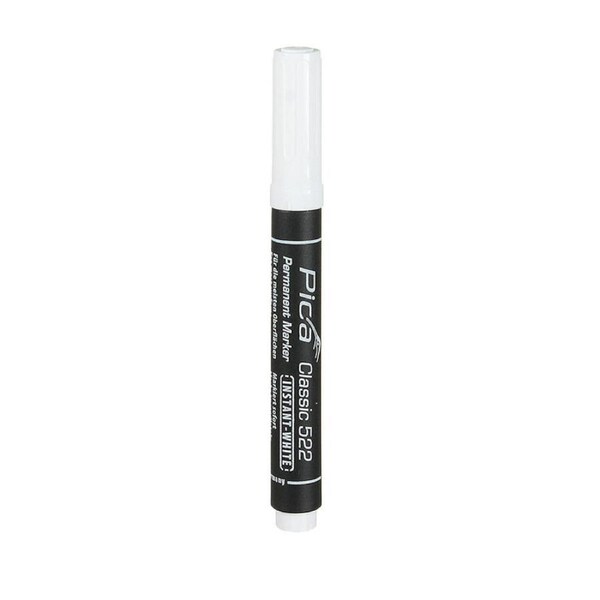 Pica Marker 522-52 - Classic 522 Instant White Permanent Marker 1-4mm