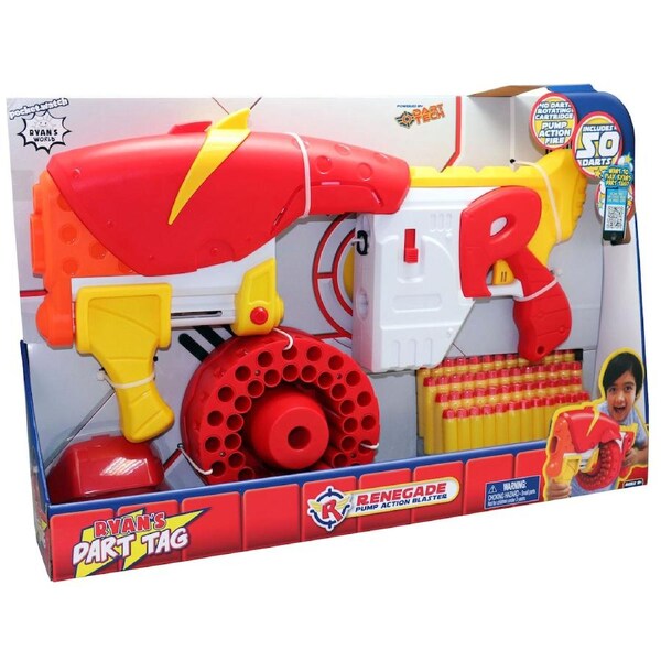 Ryans World Dart Tag Renegade Rapid Shot Pump Action Blaster