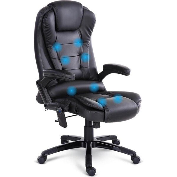 Office Executive Massager Computer Desk Chair - Black