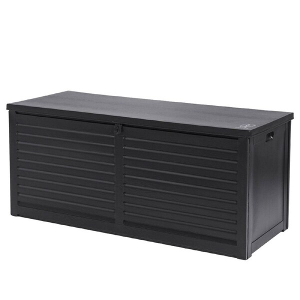 Outdoor Garden Storage Container Box Black - 490L