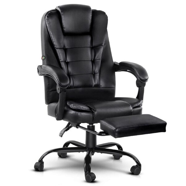 Office Executive Massager Computer Desk Chair - Black