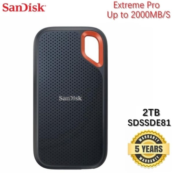 SanDisk 2TB Extreme Pro Portable NVMe SSD