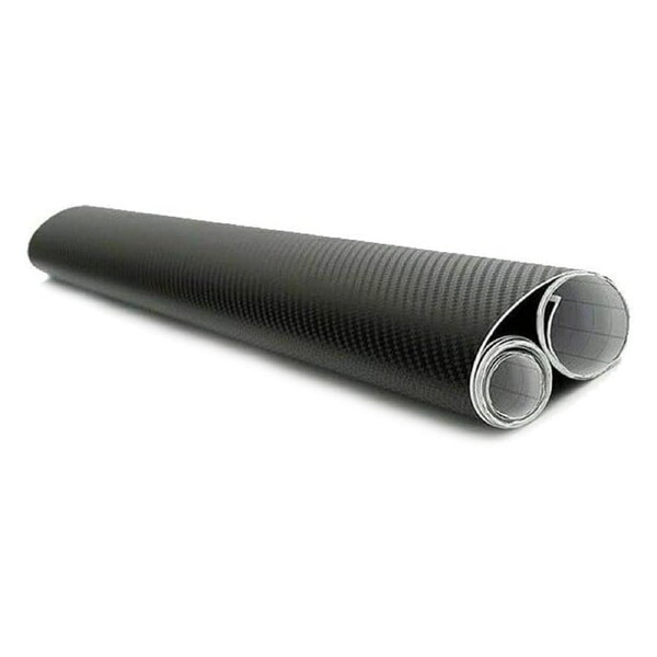 1.52M x30cm 6D Gloss Black Carbon Fibre Fiber Vinyl Car Wrap Air Release Film OZ