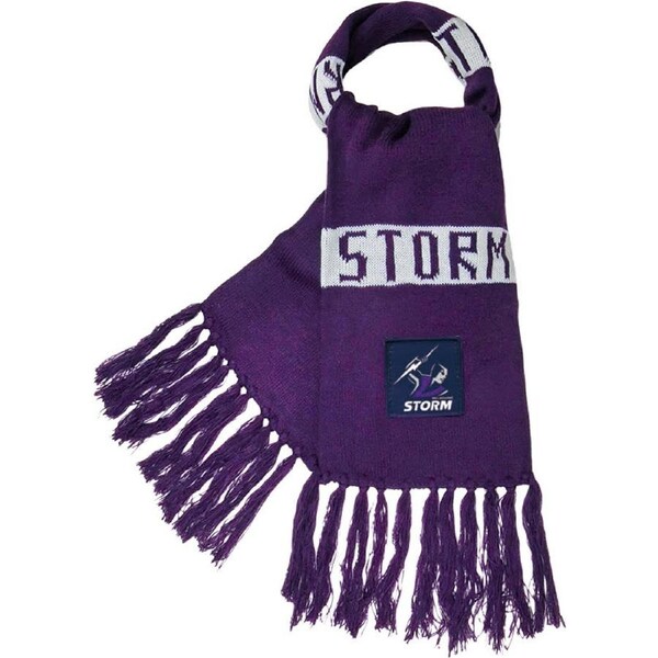Melbourne Storm Traditional NRL Bar Scarf Warm Winter Neckwear