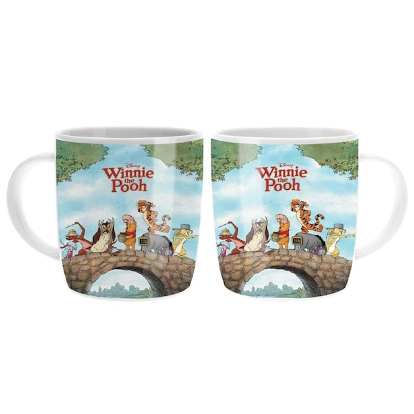 Disney Winnie The Pooh Group Classic 400mL Barrel Coffee Mug Cup