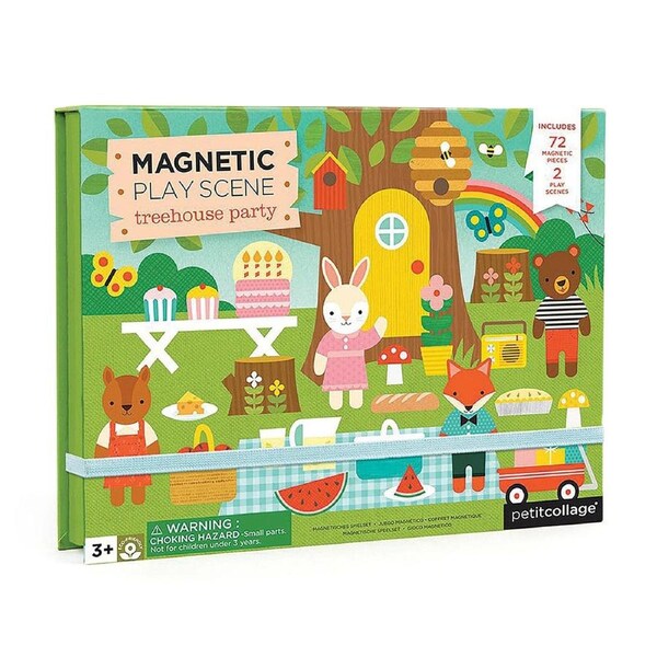 Petit Collage Treehouse Party Magnetic Play Scene
