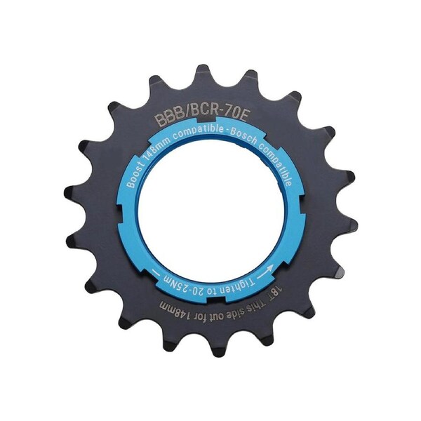 BBB Cycling E-Bike Sprocket 18 Teeth Cr Matt Ed 3/32"X18T Offs - Black Size 18t