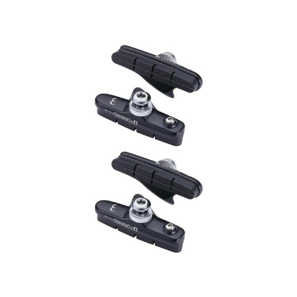 BBB Cycling RoadStop Brake Pads Campagnolo Black (2 Pairs) - Size Rubber