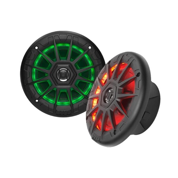Boss Audio MRGB55B 5.25" Marine Boat Speakers 75W Black RGB Lighting