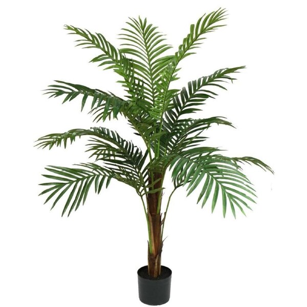 Phoenix Palm Tree Artificial Fake Plant Decorative 122cm In Pot - Green