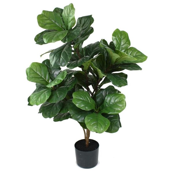 Fiddle Leaf Artificial Fake Plant Decorative 140cm In Pot - Green