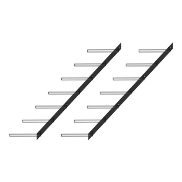 Wine Rack Bottle Display Storage Cellar Hanging Wall Mount Steel 14 Bottles