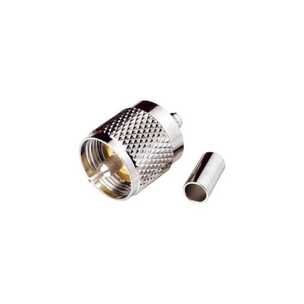 PL259 MALE UHF RG58U CRIMP PLUG PACK OF 5