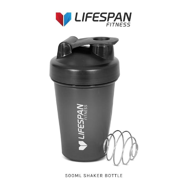Lifespan Fitness Shaker Bottle (500ml, Black)